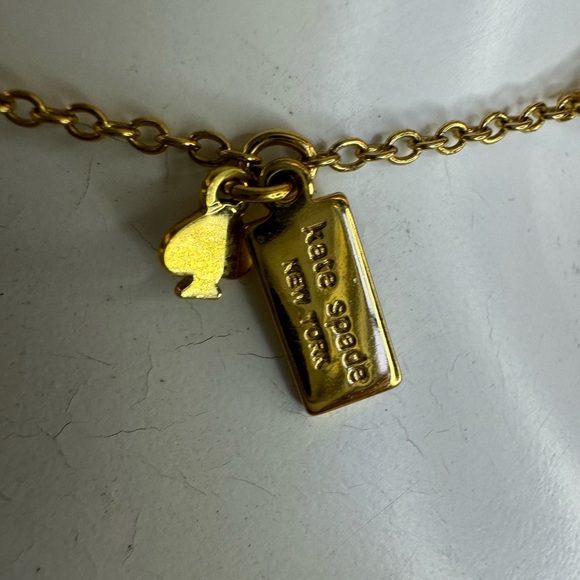 kate spade Gold Round Pave Crystal Zirconia Long Layered Necklace - Picture 8 of 8